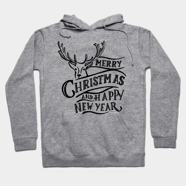 Merry Christmas and Happy New Year Hoodie by valentinahramov